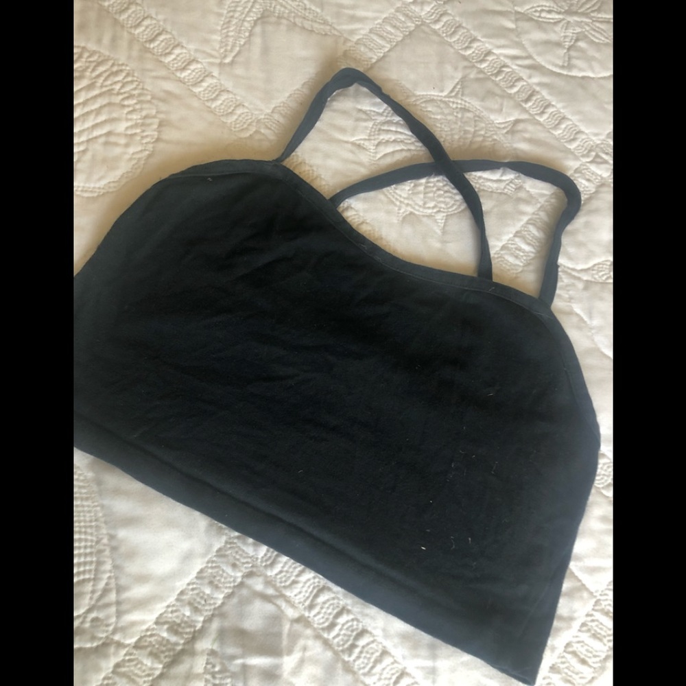 Melville black crop top